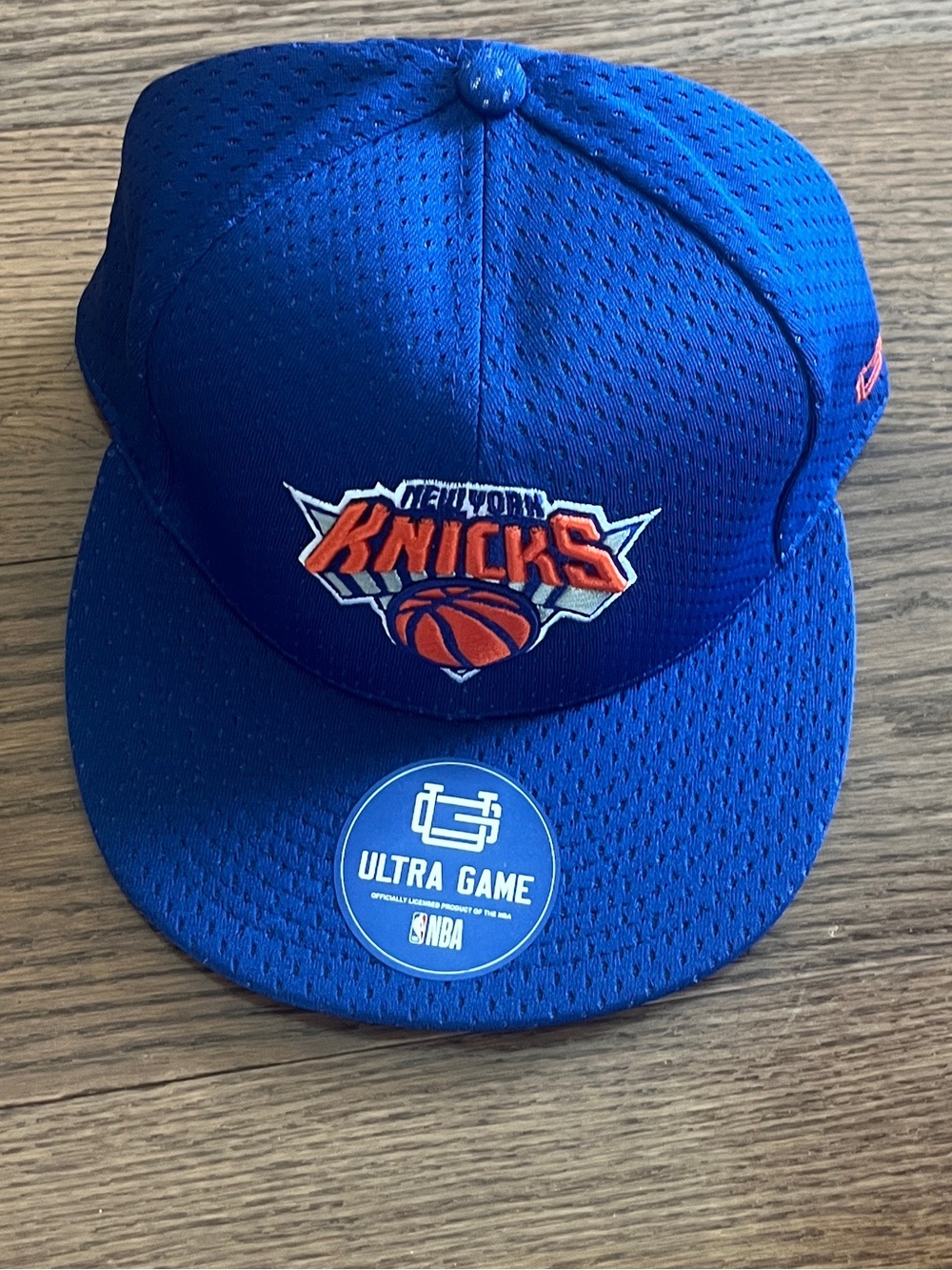 NWT New York Knicks Blue Ultra Game Mesh Snapback Hat OSFM